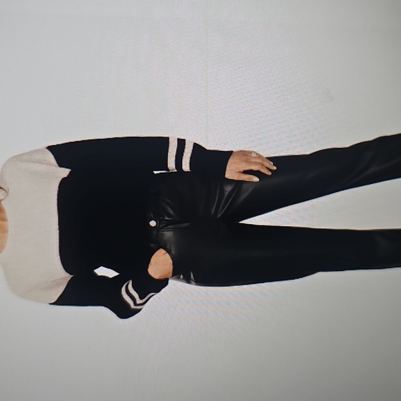 NWT Halogen Colorblock Stripe Long Sleeve Sweater XL Rich Black - Picture 7 of 14